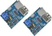 Comimark 2 Pcs Mp3 Lossless Decoders Decoding Power Amplifier Mp3 Player Audio Module Mp3 Decoder Board Support TF Card USB