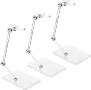 HAWILLOSCH 3pcs Doll Model Support Stand Shake Dollhouse Stand Model Modeling Dollhouse Moisture-absorbent Sports Camera Display Model Mini Dollhouse Plastic Model Supports Transparent