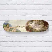 Skateboard Deck Wall Art The Creation Of Adam Michelangelo Custom Skateboard