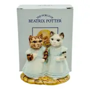 Royal Albert Beatrix Potter Mittens And Moppet Figurine 1989 NEW IN BOX