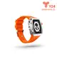 【Y24】Apple Watch 45mm不鏽鋼防水保護殼/ 橘色錶帶/銀色錶殼/ SHIBUYA45-SL