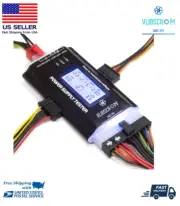 Digital LCD Power Supply Tester Computer 20/24 Pin Check PC 4 PSU ATX