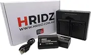 [Hridz] BLK22 Replacement Battery & Charger Set, 2 Pack Batteries and Type C Dual Channel USB Charger, Compatible With Panasonic Lumix DC-S5 II, S5 IIX, GH5 II, GH6