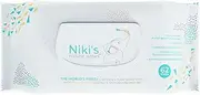 Niki's Natural Baby Wipes | World's First All Natural Baby Wipes with Manuka Honey and Coconut Oil | 62 Wipes (1 Pack x 62 Wipes)
