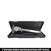 6 Inch Dial Caliper Shockproof Gauge 0.001" Of One Inch Stainless Steel