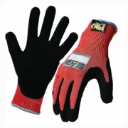 Pro Choice Arax® Knit Platinum Pu/Nitrile Foam Dip On Red 13-Gauge Liner 8/9