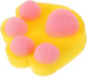 Sosoport Cute Paw Shaped Bath Sponges for Cartoon Animal Bathing Tools Gentle Exfoliating Scrub Sponges for Bath and Wiping Face Engaging Designs