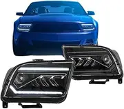 Car Styling Pair Of Car Headlight Assembly Compatible for Mustang 2005-2009 LED Head Lamp Car Tuning Light Parts Plug And Play