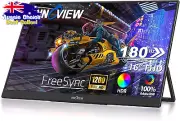 16" Portable Monitor 180Hz 100% sRGB IPS, Type-C, HDMI, FHD Gaming & Work
