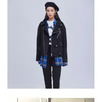 在飛比找蝦皮購物優惠-二手👋SPELLEDIT韓國製羊毛騎士夾克外套