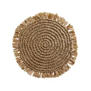 Fringe Natural Placemat Round