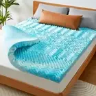 PERLECARE 3 Inch 7-Zone Queen Memory Foam Mattress Topper Cooling Gel Mattres...