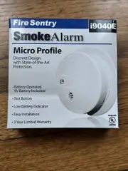 Kidde Fire Sentry i9040E Battery Operated Smoke Detector Alarm White Qty 1 NOS