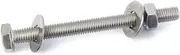1 Set M16×80mm 304 Stainless Steel Extended Hex Bolt Nut Kit, Through Bolts