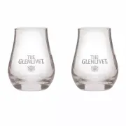 The Glenlivet Scotch Whiskey 2 Snifter Glasses 280ml BNWOB MAN CAVE EXCOSSE