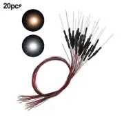 Pre Wired Prewired 12V 20pcs Accessories Emitting Diode Warm White