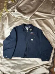 Vintage NWT Carhartt J01 BLK Blanket Lined Black Detroit Jacket Size 60 3XL