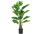 Giantex 1.5M Artificial Tropical Palm Tree Faux Potted Plant Home Outdoor Indoor Decor