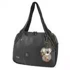 New Chala Bowling Zip Tote Large Bag BLACK Coin Purse KOALA Coin Purse Gift