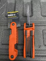 2X New Klein 70550 Pro Folding Hex Key Set, 11 Fractional Inch-Sized Keys