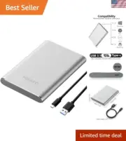 1TB Ultra-Slim Portable External Hard Drive for Fast Data Transfers