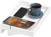 SoBuy White Bedside Shelf Clip-On Hanging Shelf Table Tray NKD01-W