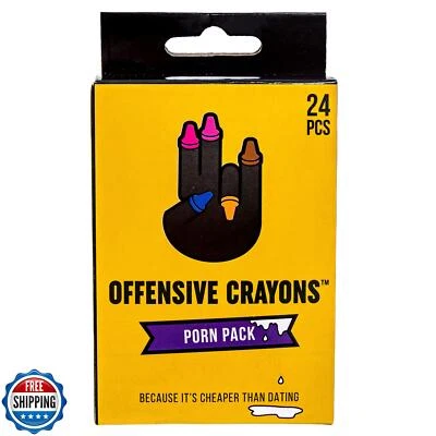 MilkToast Brands Offensive Crayons Porn Edition - Adult Gag Gift, NSFW Humor,