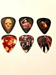 Jason Vorhees Horror SINGLE SIDED PICTURE GUITAR PICKS Set of 6