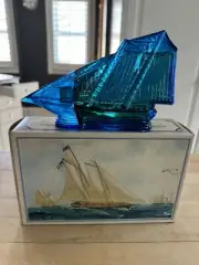 Avon America Schooner Bottle Boxed Spicy Aftershave Ship Boat Perfume bin5