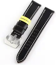 [BHUTMPJK] 19mm/20mm/21mm/22mm Real Horween Holwin Watchband Leather Horse Retro Vintage Man Watch Style Handmade Oil Wax Fit For GS Oris