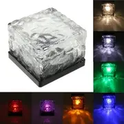 Solar Power Colorful LED Floating Light Waterproof Pond Pool Outdoor Path Brick Floor Lamp 33 WHITE