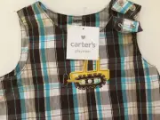 Carter's Baby Boys Light Cotton Romper Onepiece Jumper Size 12M NEW with Tag