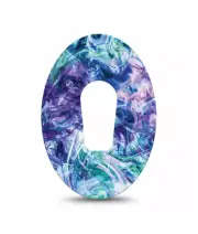 ExpressionMed Dexcom G6 Purple Swirl Patch 4 Pack