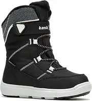 [Kamik] Stance8 Snow Boots, Black White (BKW), 34 EU, Black White Car, 34 EU