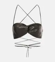 The Sei Leather bra top