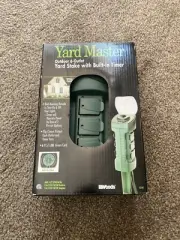 Yard Master 6 Outlet Outdoor Power Stake with Timer Brand New Original Box