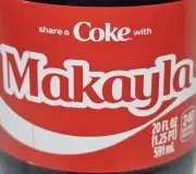 Share a Coke with Makayla 2025 Personalized Gift Coca~Cola Bottle 20oz
