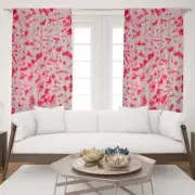 2 Panel Organic Cotton Light Filtering Window Curtain Tie Dye Drapey for Bedroom