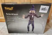 Spirit Halloween Strawman Scarecrow 6' 7" Animatronic Animated Prop Brand New