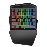 One-Hand Gaming Keyboard with Backlight 35 Keys Keyboard for Pc Computer Android