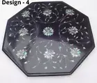 12" Stone Side Table Top Antique unique Design Inlay marble Coffee garden Table