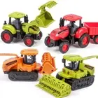 Dump Truck Engineering Inertia Car Toy Crane Tractor Toy Kids
