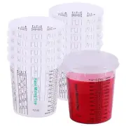 Paint Mixing Cups, Pack of 12 Cups with 3 Lids, 12-fl oz, Solvent Resistant, ...