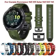 New applicable garmin Forerunner 965 official with steel buckle double-color plastic strap 935/745 955/945 / official wristbands 10 color spot supply