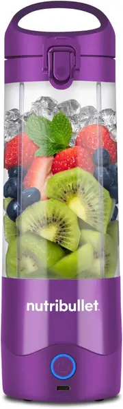 Personal Blender, 20 Oz Rechargeable Portable Blender Charged via USB-C, BPA-Free, Purple