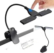Music Stand Light, 28 LEDs Clip On Reading Light - 3 Brightness Level Settings, Cordless and Portable Powered by Batteries or USB, Perfect for Piano Practice, Reading, Music Performance, Sewing, Office Desk, Online Learning