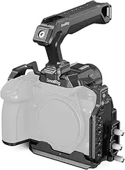 SmallRig S1R II Cage Kit for Panasonic LUMIX S1R II with a Top Handle, Cable Clamp for HDMI & USB-C, Built-in Quick Release Plate for Arca, with 1/4''-20 & 3/8''-16 Threaded Holes-4903