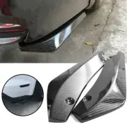 2pcs Universal Carbon Fiber Rear Bumper Lip Splitter Diffuser Canard Protector B (for: Fiat)