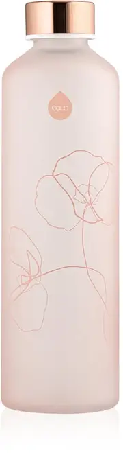Equa Mismatch color glass water bottle Bloom 750 ml