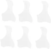 OFFIGAM 6Pcs Self Adhesive Guitar Pickguard Acoustic Scratch Plate for Folk Guitars Easy Install Durable Material Removable Protection for Guitar Lovers